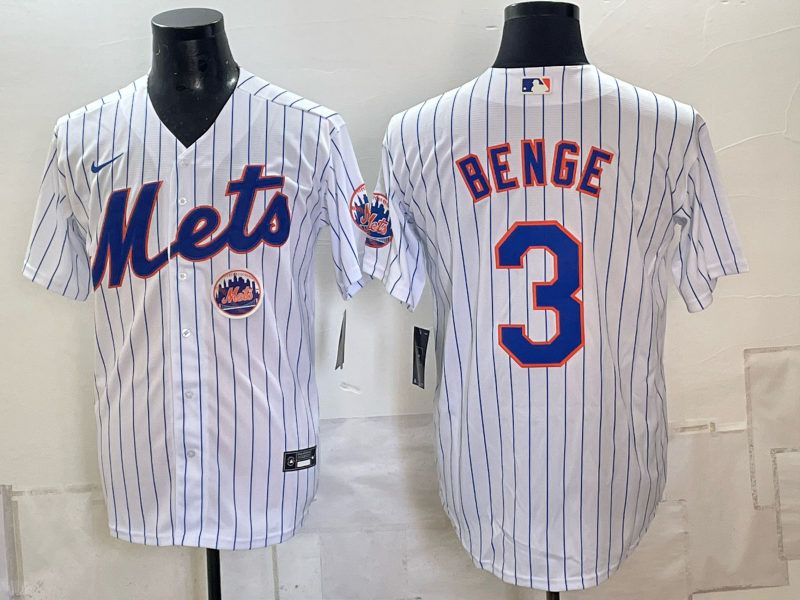 Men MLB New York Mets #3 Benge white 2026 Nike jersey 1015001